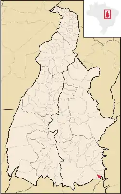 Location in Tocantins state