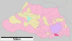 Location of Toda in Saitama Prefecture
