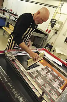 Tom Liesegang screen-printing and print process