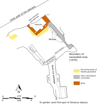 Architectural plan of the tomb.