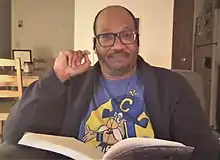 Blount reads Fantasia for the Man in Blue for the National Book Foundation in 2020