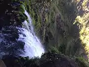 Overlooking upper falls from observation deck