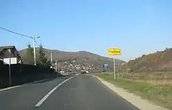 Entrance to the village Topličica, Varaždin County