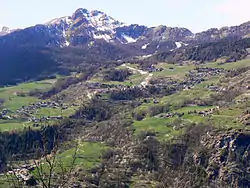 Aerial view of Torgnon