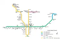 Toronto rapid transit map 2022