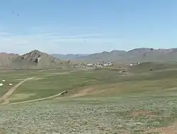 View of the Tosontsengel sum centre