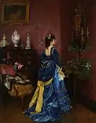 Le robe bleu, c. 1870