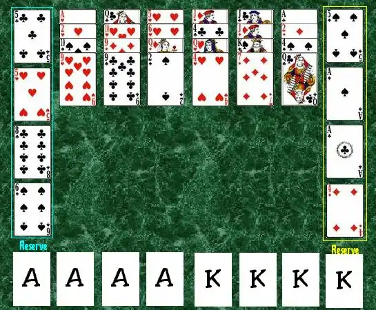 The initial layout in the game of Tournament.