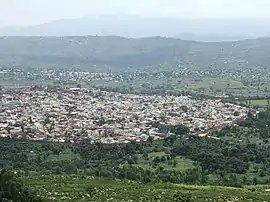 Aerial photo of the region.