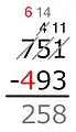 6 − 4 = 2