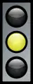 Amber traffic light