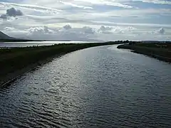 Looking towards Tralee Bay from the swing bridge at Blennerville