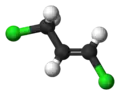 Ball-and-stick model of the trans isomer