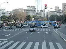 The ex-Madrid tram in Puerto Madero