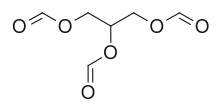 Skeletal formula of triformin