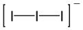 Skeletal formula of triiodide
