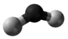 Ball-and-stick model of triplet methylene