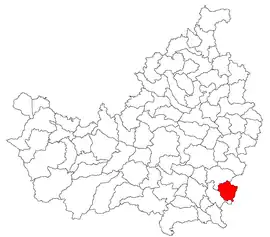 Location in Cluj County