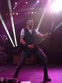 McLawhorn performing with Evanescence in 2016