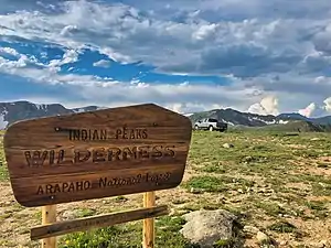 A vehicle has not followed the published Motor Vehicle Use Maps (MVUMs) and has parked inside of the Indian Peaks Wilderness area, where motorized vehicles are prohibited. Fines can be as much as $5,000..mw-parser-output cite.citation{font-style:inherit;word-wrap:break-word}.mw-parser-output .citation q{quotes:"\"""\"""'""'"}.mw-parser-output .citation:target{background-color:rgba(0,127,255,0.133)}.mw-parser-output .id-lock-free a,.mw-parser-output .citation .cs1-lock-free a{background:url("//upload.wikimedia.org/wikipedia/commons/6/65/Lock-green.svg")right 0.1em center/9px no-repeat}.mw-parser-output .id-lock-limited a,.mw-parser-output .id-lock-registration a,.mw-parser-output .citation .cs1-lock-limited a,.mw-parser-output .citation .cs1-lock-registration a{background:url("//upload.wikimedia.org/wikipedia/commons/d/d6/Lock-gray-alt-2.svg")right 0.1em center/9px no-repeat}.mw-parser-output .id-lock-subscription a,.mw-parser-output .citation .cs1-lock-subscription a{background:url("//upload.wikimedia.org/wikipedia/commons/a/aa/Lock-red-alt-2.svg")right 0.1em center/9px no-repeat}.mw-parser-output .cs1-ws-icon a{background:url("//upload.wikimedia.org/wikipedia/commons/4/4c/Wikisource-logo.svg")right 0.1em center/12px no-repeat}.mw-parser-output .cs1-code{color:inherit;background:inherit;border:none;padding:inherit}.mw-parser-output .cs1-hidden-error{display:none;color:#d33}.mw-parser-output .cs1-visible-error{color:#d33}.mw-parser-output .cs1-maint{display:none;color:#3a3;margin-left:0.3em}.mw-parser-output .cs1-format{font-size:95%}.mw-parser-output .cs1-kern-left{padding-left:0.2em}.mw-parser-output .cs1-kern-right{padding-right:0.2em}.mw-parser-output .citation .mw-selflink{font-weight:inherit}"Data" (PDF). Fs.usda.gov.