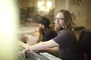 Matt Pence at Echo Lab working on record by True&nbsp;Widow