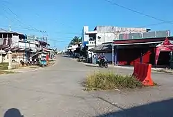 View of the town from the main road.
