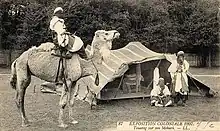 Tuareg tent during Colonial exhibition in 1907.