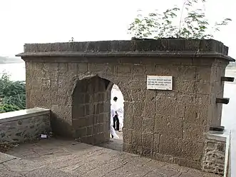 Stone arch at Tulapur confluence under which Chatrapati Sambhaji maharaj was killed.