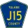 County Road J15 marker