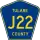 County Road J22 marker