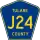 County Road J24 marker
