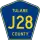 County Road J28 marker