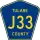 County Road J33 marker
