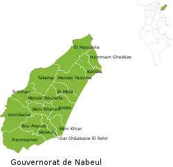Subdivisions of Nabeul Governorate