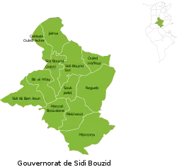 Subdivisions of Sidi Bouzid Governorate