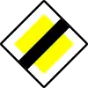 End of priority road