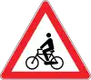 Bikes can be cross on the road