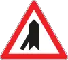 Merging traffic on left