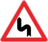 Double curve, first to left