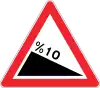 Steep descent