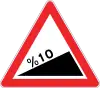 Steep ascent