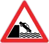 Road ends in sea or river