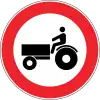 No entry for tractors
