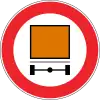 No entry for vehicles carrying dangerous goods