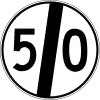 End of speed limit