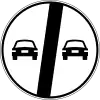 End of overtaking prohibition