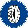 Snow chains mandatory