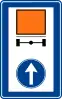Proceed straight for vehicles carrying dangerous goods