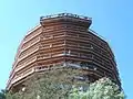Observation tower of the Treetop Walk Saarschleife