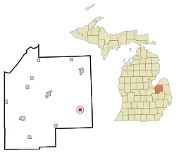 Location of Kingston, Michigan